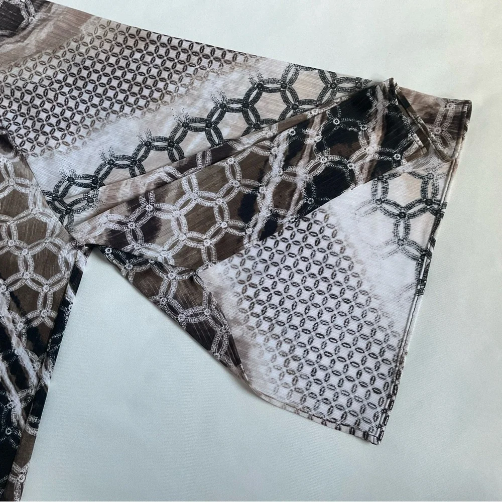 Dana buchman Womens‎ Geométric print blouse Size L
